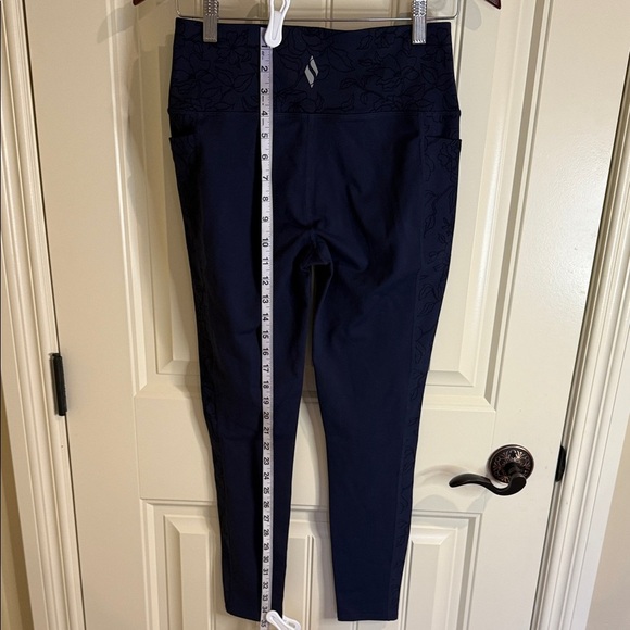 Skechers Go Walk Leggings Yoga Tight High Waist Dark Blue Women's Sz M - Picture 4 of 13